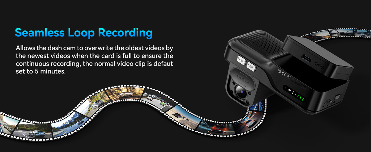 Dash Cam Front Inside, 4G LTE Car Security Cam, Remote Live-View, Inst ...